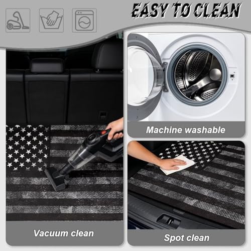 Black Flag Car Trunk Mat Universal Fit 29"x39" - Image 5
