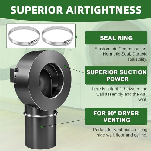 Magnetic Dryer Vent Coupling Connector Kit Easy to Clean Quick Connector - Image 4