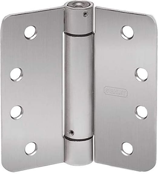 STANLEY RD2068R 4X4 26D STL Spring Door Hinge, Satin Chrome by STANLEY