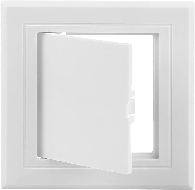 4x4 inch Plastic Access Panel for Drywall Ceiling Plumbing by Teqooza
