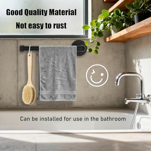 Wall Mount Industrial Pipe Paper Towel Holder, Heavy-Duty DIY Rustic Vintage - Image 4