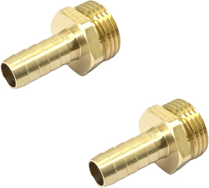 2 Pcs 1/2" PEX Male x 3/4" GHT Male Connector, Brass Pex to GHT Fitting Hose - Image 5