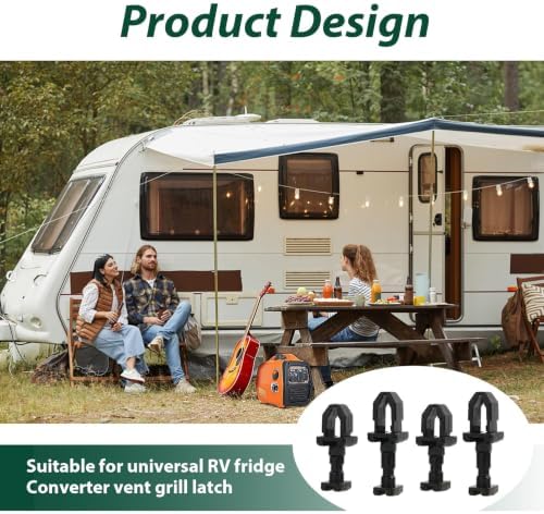 4 Pack RV Refrigerator Vent Clips Compatible - Image 4
