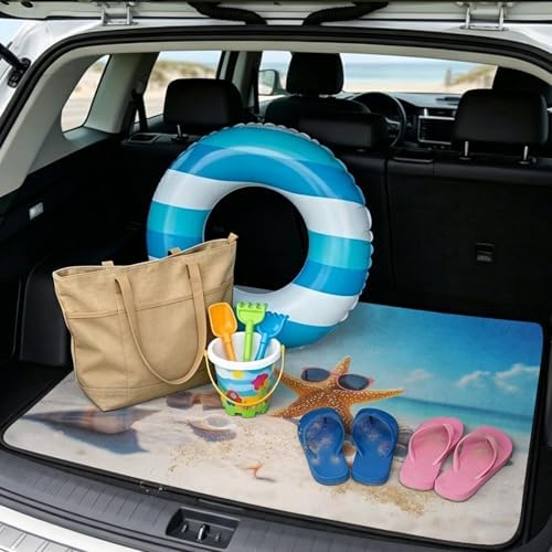 Beach Starfish Universal Moving Trunk Mat 29"x39" – Heavy Duty Waterproof Cargo - Image 2
