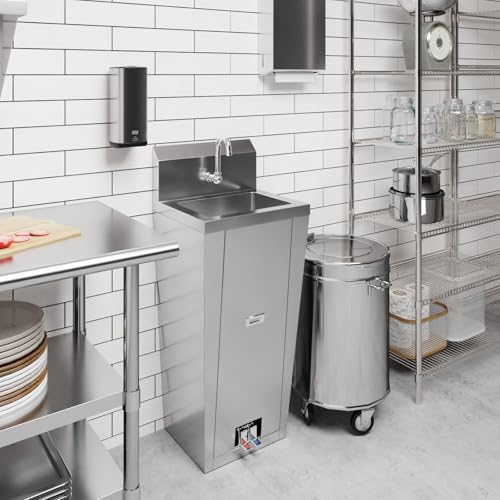 10 in. x 14 in. Stainless Steel Hands-Free Hand Sink - Image 5