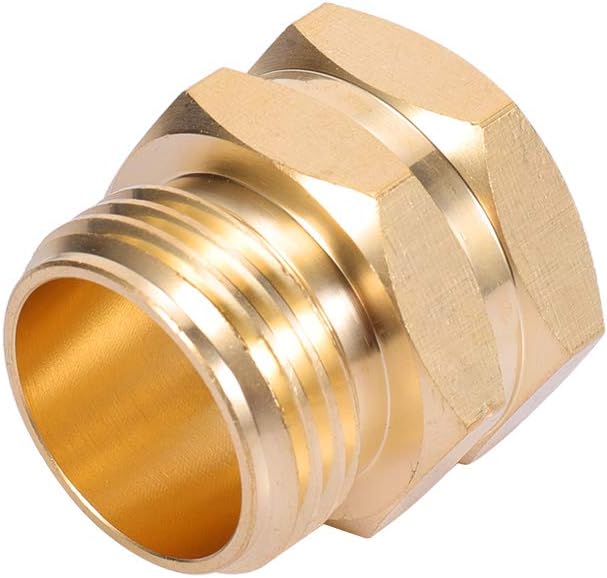 Brass Pipe to Hose Connector Fitting, Female Pipe Thread x Male 3/4 Hose Thread - Image 4