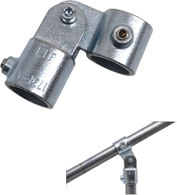6 Pcs Single Swivel Socket, Adjustable Structural Pipe Fittings 1 Inch OD Steel - Image 2