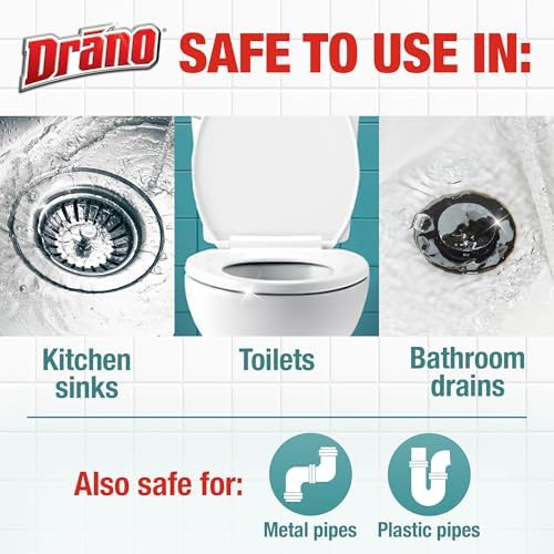 Drano Max Build Up Remover Drain Cleaner, Enzymes & Probiotics Prevents Clogs & - Image 5