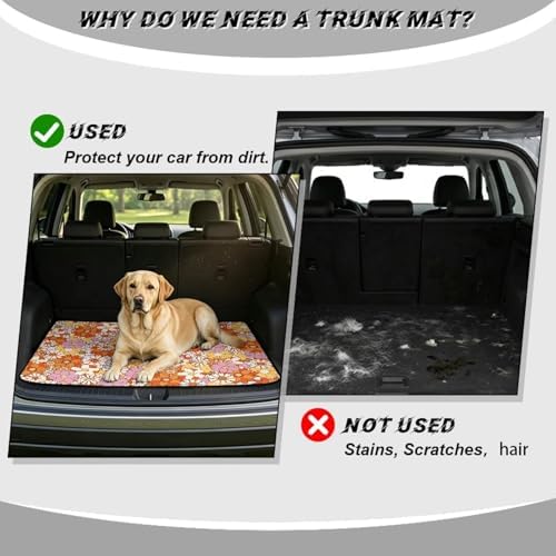 ELEQIN Hippie Daisy Car Trunk Mat - Image 4