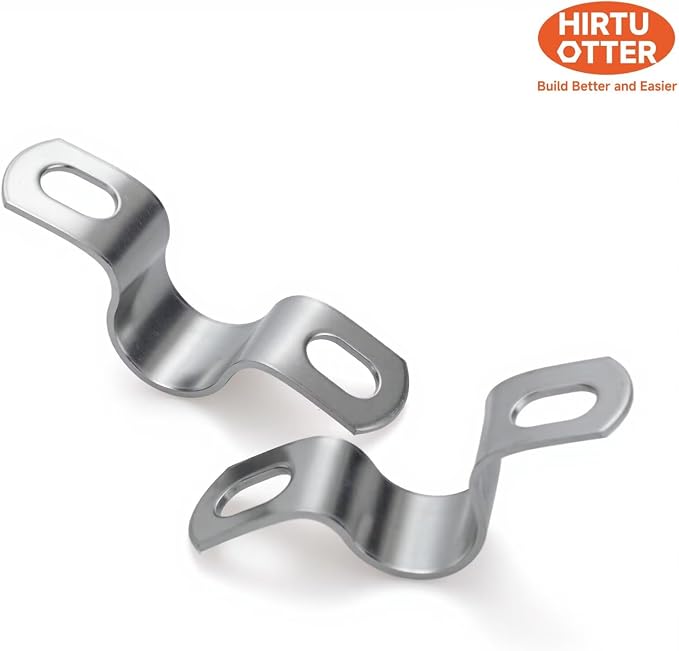 15 PCS 7/8 Inch, 304 Stainless Steel Thickened Pipe Clamps, Heavy-Duty Two Hole - Image 4