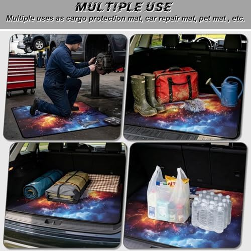 ELEQIN Trunk Cargo Liner for Cars SUV Sedan Truck Non Slip Backing Car Cargo - Image 3
