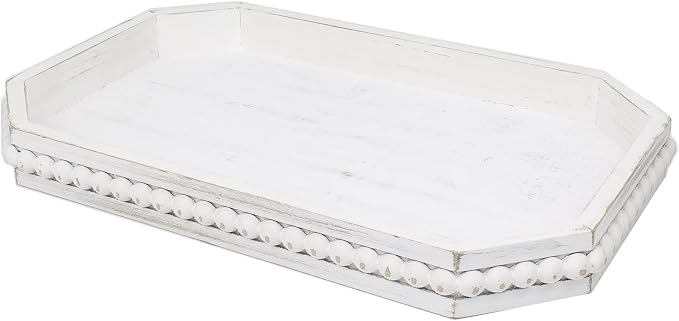 Hrastany Whitewashed Wood Serving Tray by Hrastany