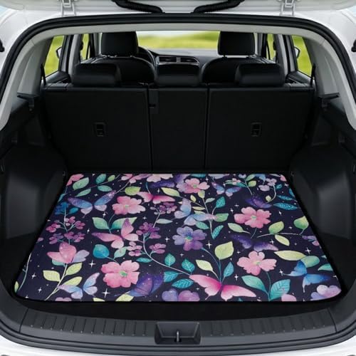 Butterfly Floral Universal Cargo Liner 29"x39" by Mintulipy