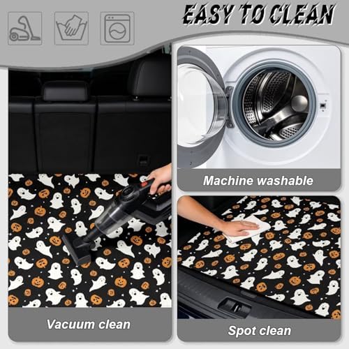 Ghost Pumpkin Trunk Mat Universal Waterproof Cargo Liner Heavy Duty Non-Slip - Image 5