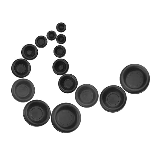 170Pcs 7 Sizes Rubber Grommet Kit Electrical Wire Gasket Solid Hole Plugs - Image 3