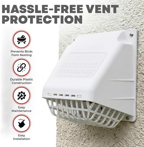 Deflecto 4-Inch Wide Mouth Dryer Vent Hood - Image 3