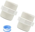 2PCS 2" PVC Pipe Fitting Hex Nipple G2 Male X G2 Male Coupling Adaptor of by HayEastdor