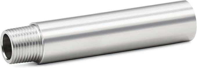 ChillWaves 304 Stainless Steel Pipe Fitting, Nipple Cast Pipe 2" NPT Male x 2" by VisittheCHILLWAVES