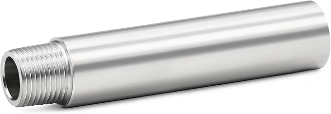 ChillWaves 304 Stainless Steel Pipe Fitting, Nipple Cast Pipe 1" NPT Male x 1" by VisittheCHILLWAVES