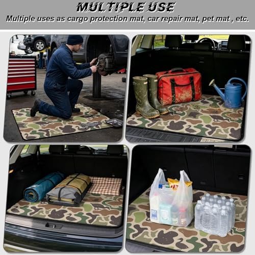 ELEQIN Duck Camo Green Car Cargo Liner Trunk Mats - Image 3