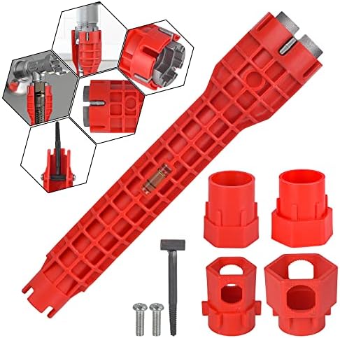 14-in-1 Multi-functional Faucet and Sink Wrench by KUZIUA