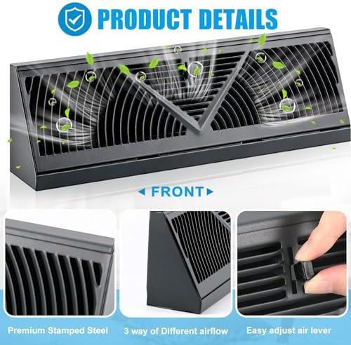Yaocom 2 Pack Baseboard Register Vent 18 Inch Air Vent Covers - Image 3