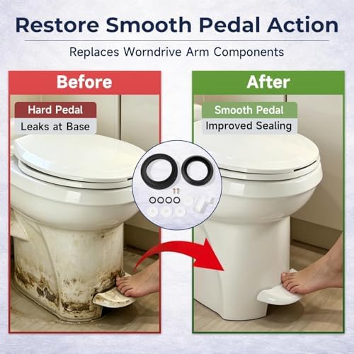 42048 RV Toilet Repair Kit Waste Ball Drive Arm Replacement Smooth Flush - Image 4