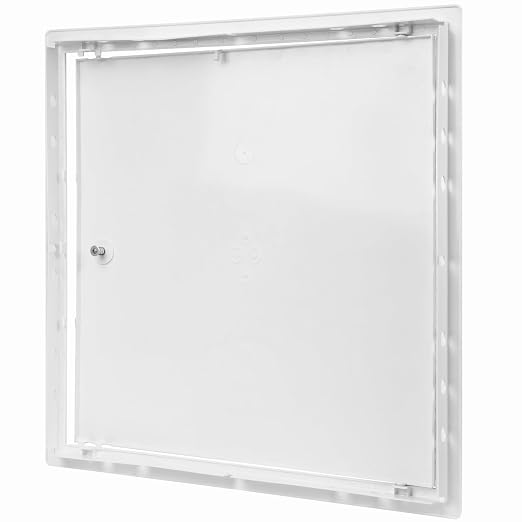 18" x 18" White ABS Plastic Plumbing Access Panel - Image 7