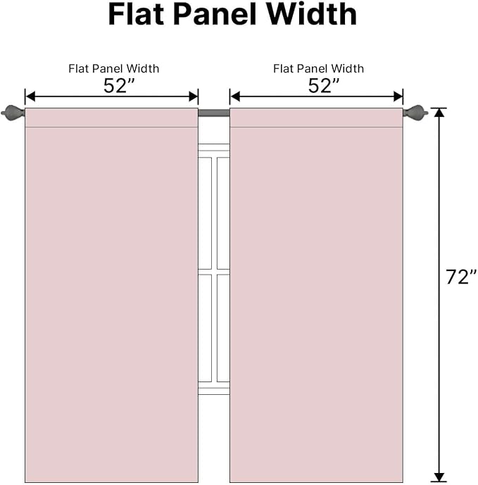 H.VERSAILTEX Blackout Curtains Thermal Insulated Window Treatment Panels Room - Image 6
