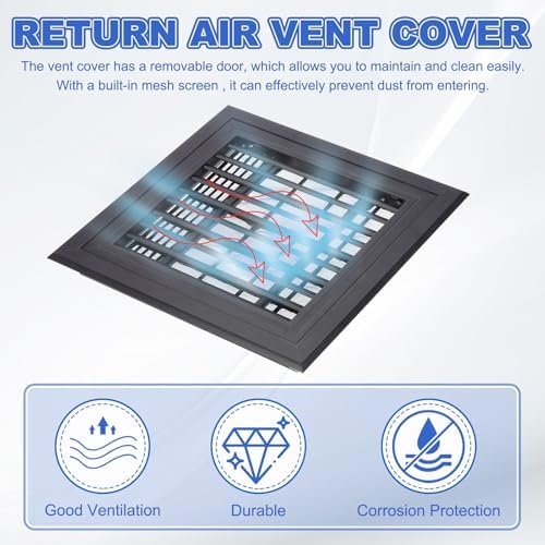 PATIKIL 12x12 Inch Plastic Ventilation Grille, Return Air Vent Cover Removable - Image 4