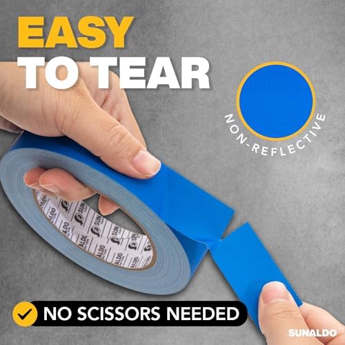 Gaffers Tape Heavy Duty, Easy Rip, No Residue | Blue - Image 5