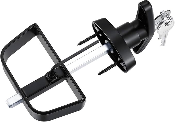 Shed Door Latch T-Handle Lock Kit by QANVEE