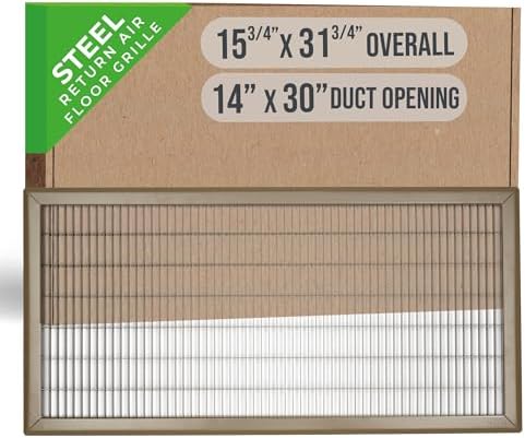 Fits 14x30 and 30x14 Duct Opening | Return Air Floor Grille by Handua | by Handua