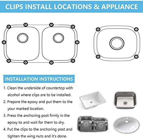Enhon Undermount Sink Clips Kit 36 Pack, Sink Mounting Brackets, Heavy Duty - Image 7