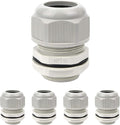 5 Pack NPT 1-1/4" Cable Glands Waterproof Adjustable 24-32mm Cable Connectors by LeMotech
