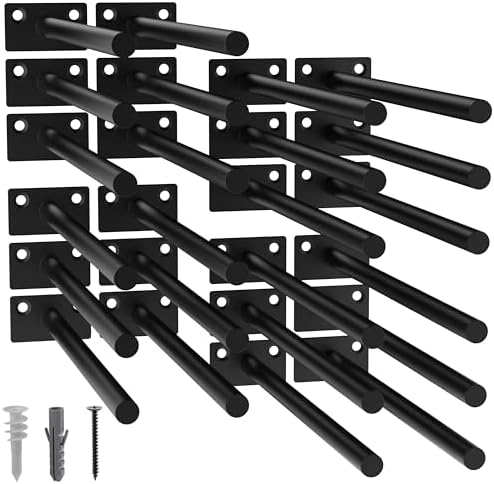 24-Pack 10 inch Floating Shelf Brackets, Hidden Shelf Bracket by FinestHomeDecor