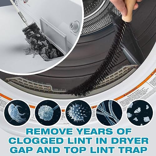 Sealegend 58-Pieces 35-Feet Dryer Vent Cleaner Kit, Dryer Cleaning Tools - Image 5