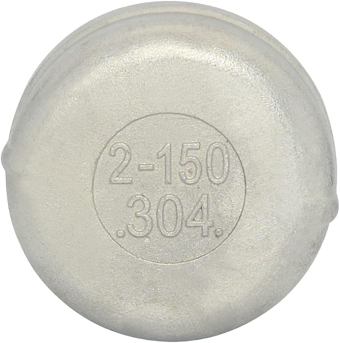 2" Cap, NPT Female Threaded Cast Pipe Fitting, Stainless Steel 304 - Image 5