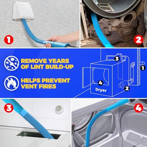 Holikme 35FT Dryer Vent Cleaner Kit 58Pcs - Image 4