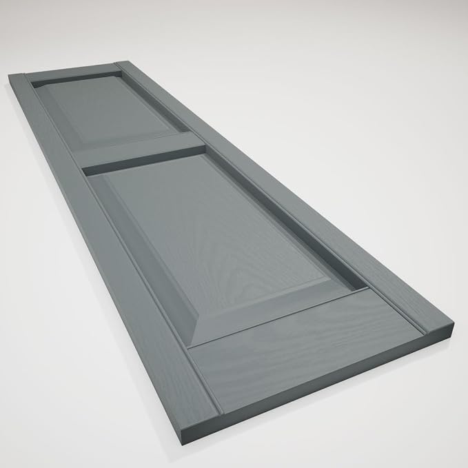 14.75 in. W x 43 in. H Builders Edge, Standard Two Equal Panels, Raised Panel - Image 6
