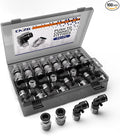 1/8 Push to Connect Fittings npt Thread to 1/4 Air Line quick | Pneumatic by Unknown