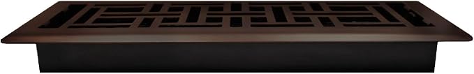 Decor Grates AJH412-RB Oriental Floor Register, 4x12 Inches, Rubbed Bronze - Image 4