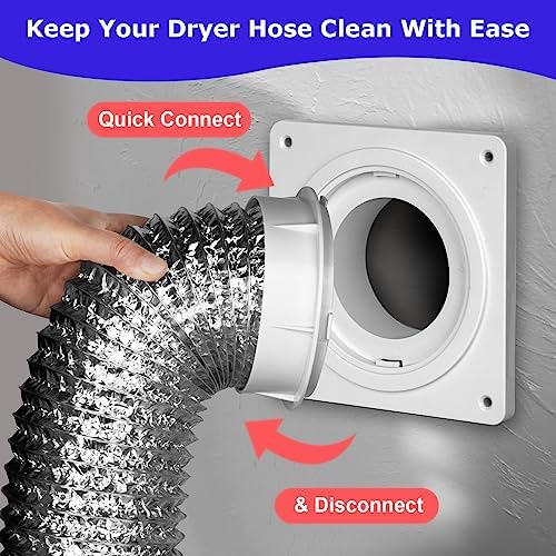 Dryer Vent Connector Kit, Dryer Vent Wall Plate - Image 2