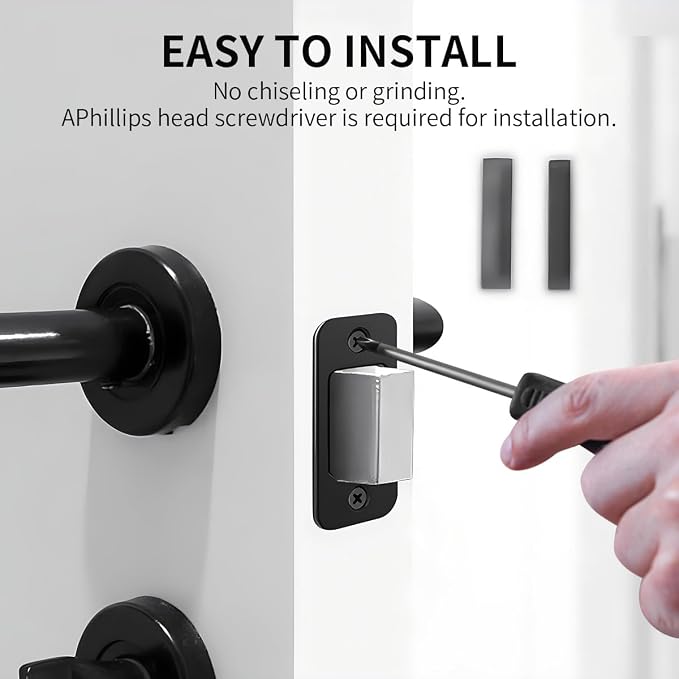 2Pack Deadbolt Strike Plate Door Backplate, Door Strike Plate - Image 4