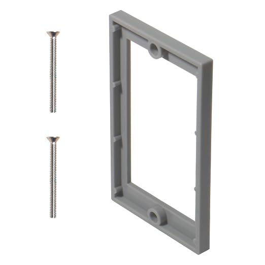 MAKERELE 1 Gang Electrical Outlet Box Extender, 1/4 Inch Gray, 1 Pack | by MAKERELE