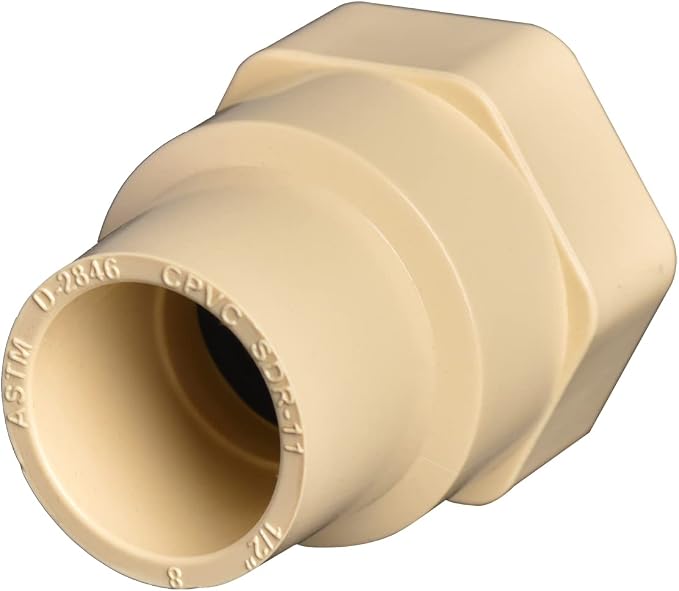 3/4" 10pcs CPVC Female Coupling Thread to Slip Beige | Pipe Fittings Adapter - Image 3