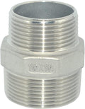 1-1/2" x 1-1/4" Male Threaded Reducing Nipple Fitting/Adapter, Stainless Steel by Megairon