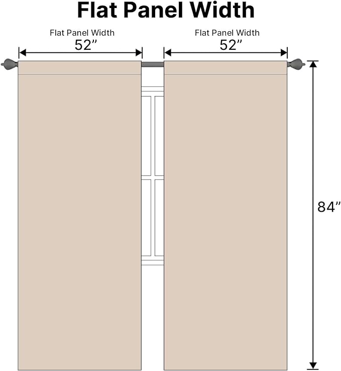 H.VERSAILTEX Blackout Curtains Thermal Insulated Window Treatment Panels Room - Image 7