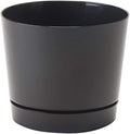 Novelty Majestic Full Depth Round Cylinder Pot, Glossy Black by Novelty