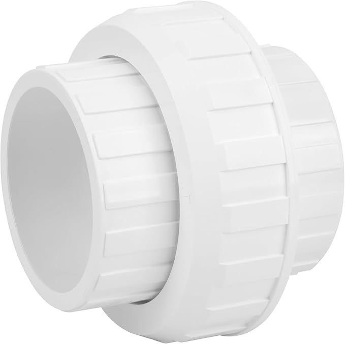 4" PVC Union Coupling Pipe Fitting 4Inch PVC Slip Union PVC Adapter Coupling by Lswteiz